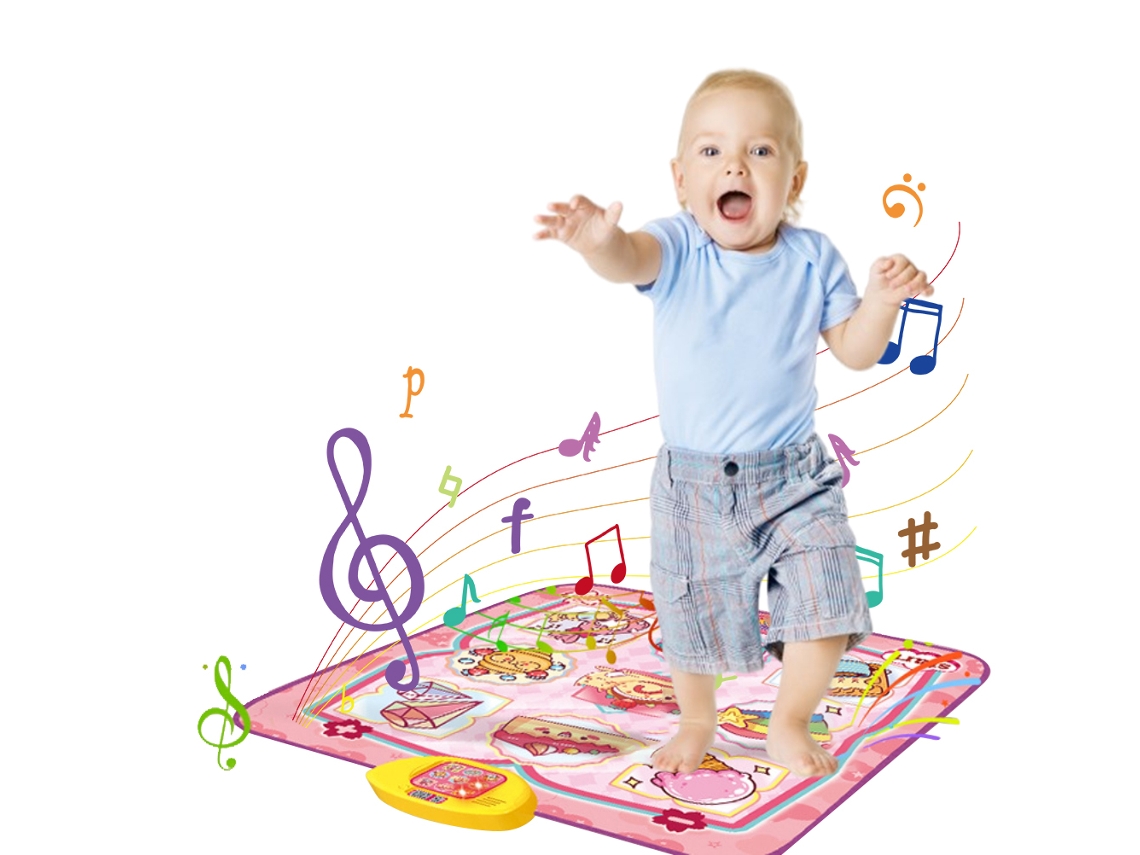 Ats tapete de Dança Eletrônico com Luzes Led para Crianças Meninos Meninas Brinquedo Musical Presente de Natsal Aniversário