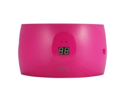 Lâmpada De Unhas Com 15 Leds Moda Uv Útil Com Tela Digital Cor Rosa Vermelho Para Secagem De Gel E Manicure