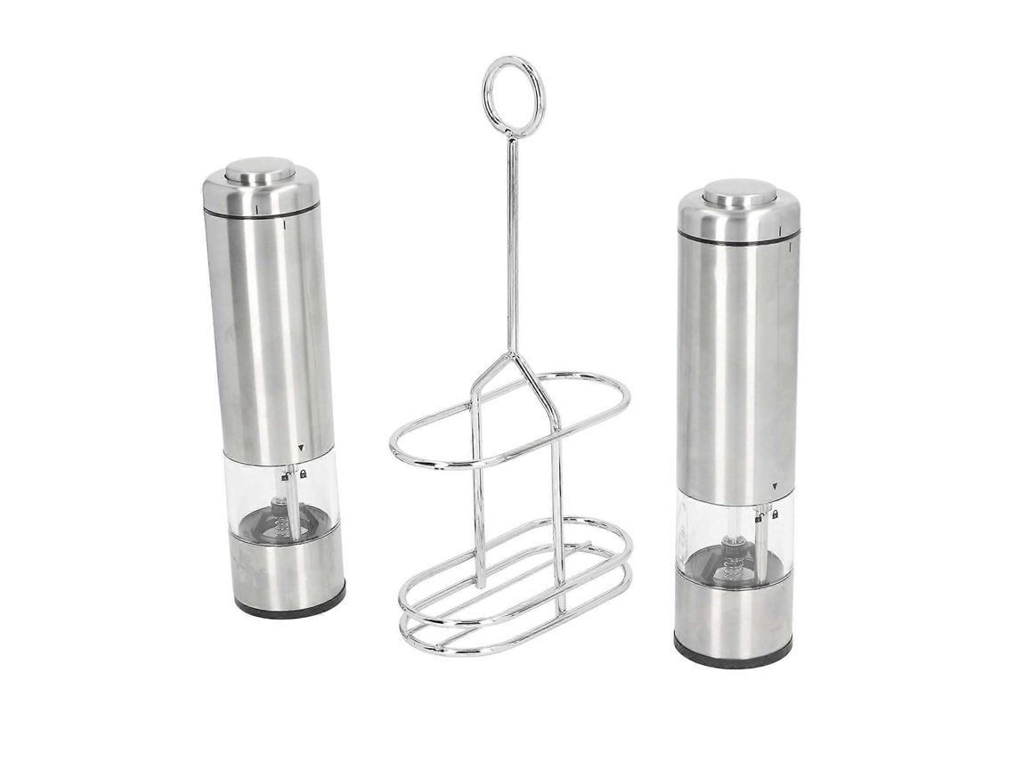 Moedor de Pimenta Elétrico a Bateria, Multifuncional, 20g, em Aço Inoxidável, com Suporte. Sal Pa Ra Pimenta do reino, Cominho GOKOCO
