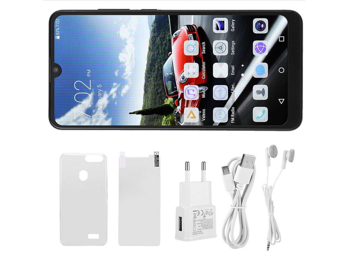 Smartphone Laxiscreed Com Dual Sim, Tela 6.3" E Reconhecimento Facial De Fácil Utilização