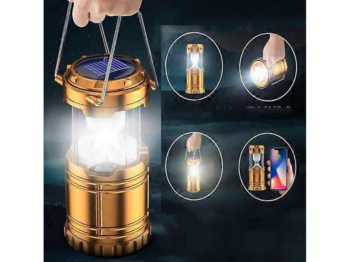 Lâmpada de Acampamento Solar Led Recarregável Sy AQUAFORGE