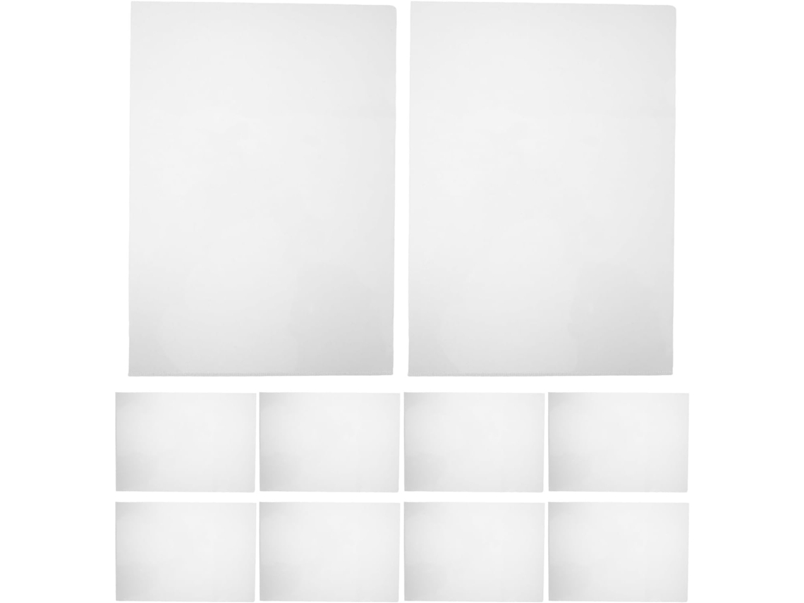Yardwe Conjunto De 50-capas Protetoras Para Partituras, Organizador De Documentos Transparente À Prova D Água E Poeira