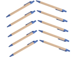 Conjunto De 8 Canetas Esferográficas Retráteis Portáteis Ergonômicas