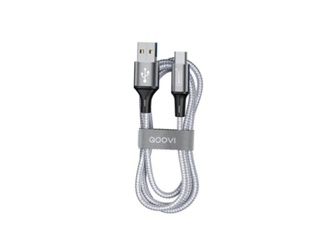 Cabo Adaptador Usb para Tipo-C com Carregamento Rápido Cinzento QOOVI BY PC GO