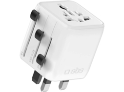Adaptador de Viagem SBS Universal EU/UK/US/AUS (Potência Máxima: 2500W)