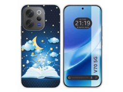 Capa Tumundosmartphone De Silicone Para Vivo V70 5g Design Inspirado Em Livros De Histórias