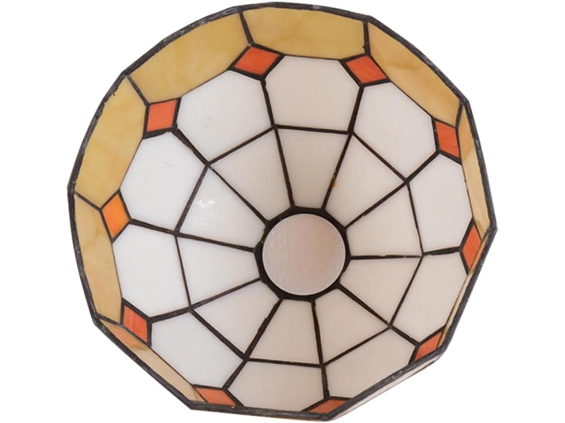 Simples, Vintage, Em Vidro Amarelo, Prático Para Luminárias Europeias.