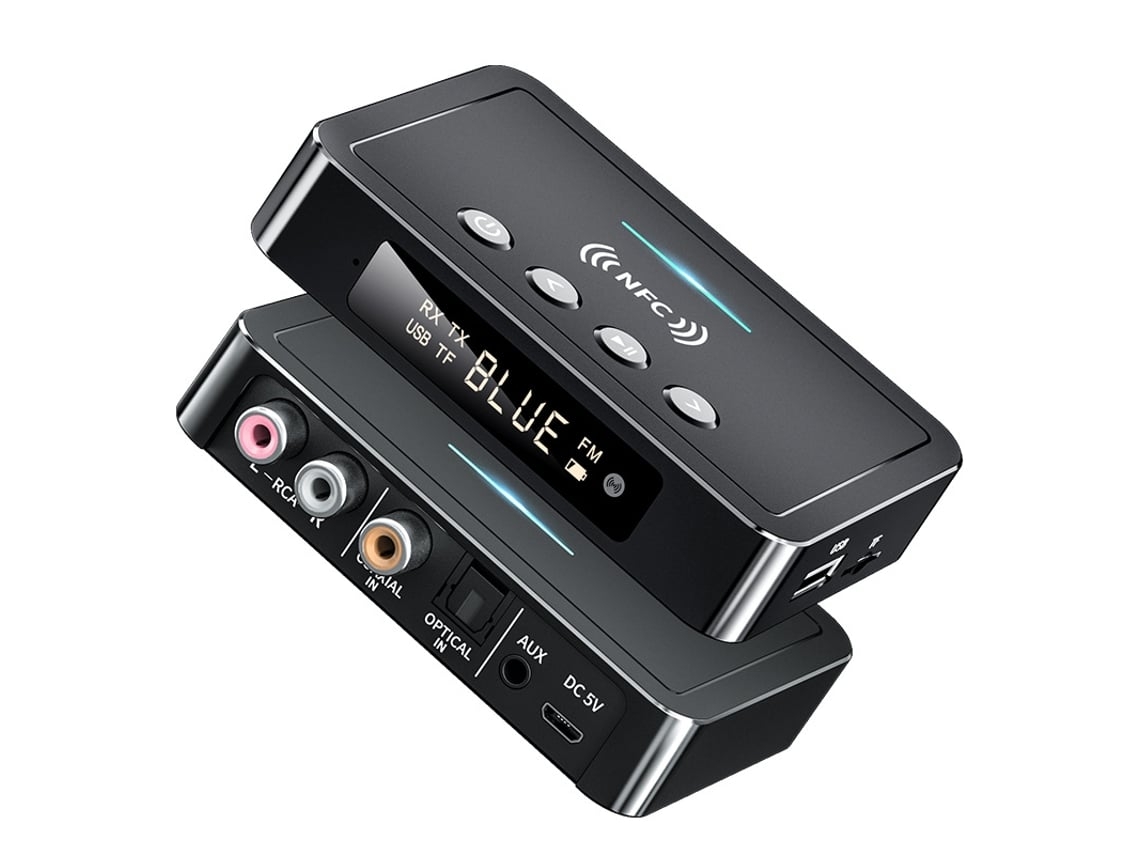 Receptor Bluetooth 5.0 estéreo, aux, RCA, óptico, NFC ZYBLSSBB para TV