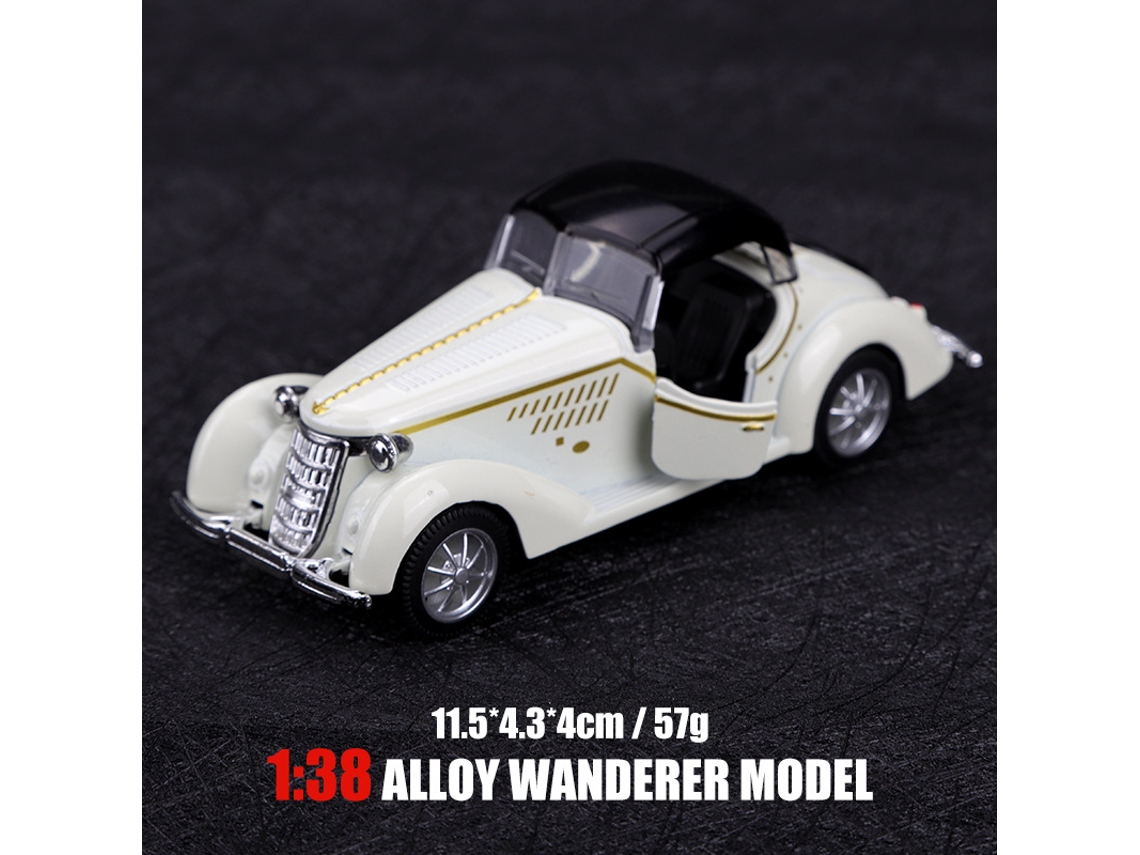 Miniatura de Carro em Escala 1/38, Modelo de Carro Clássico, Brinquedo Infantil. MDUG