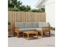 Vidaxl Conjunto De Sofás Para Exterior 5 Unid. Poliéster