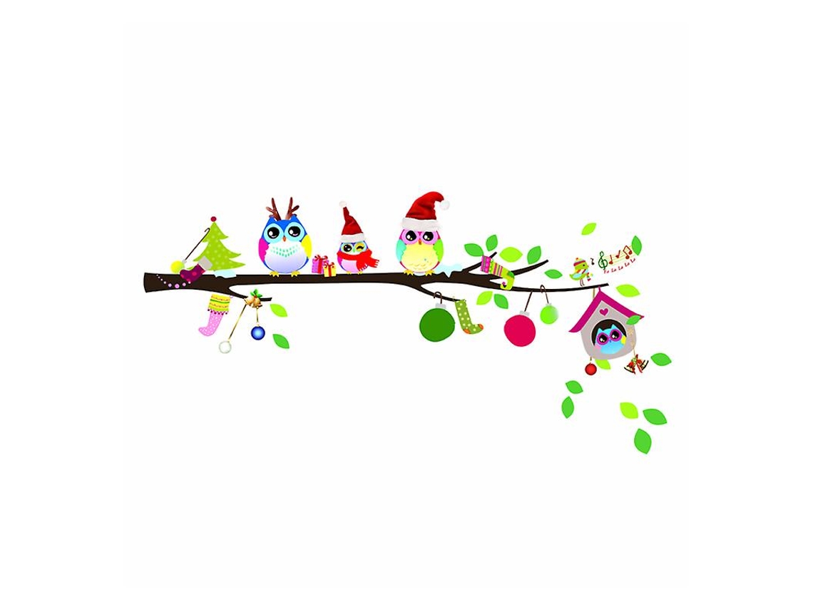 Conjunto de Adesivos de Parede de Natal ALLINLESS