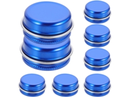 Conjunto De 10 Latas De Alumínio Azuis De 10ml, Latas Pequenas De Metal Com Tampa De Rosca.