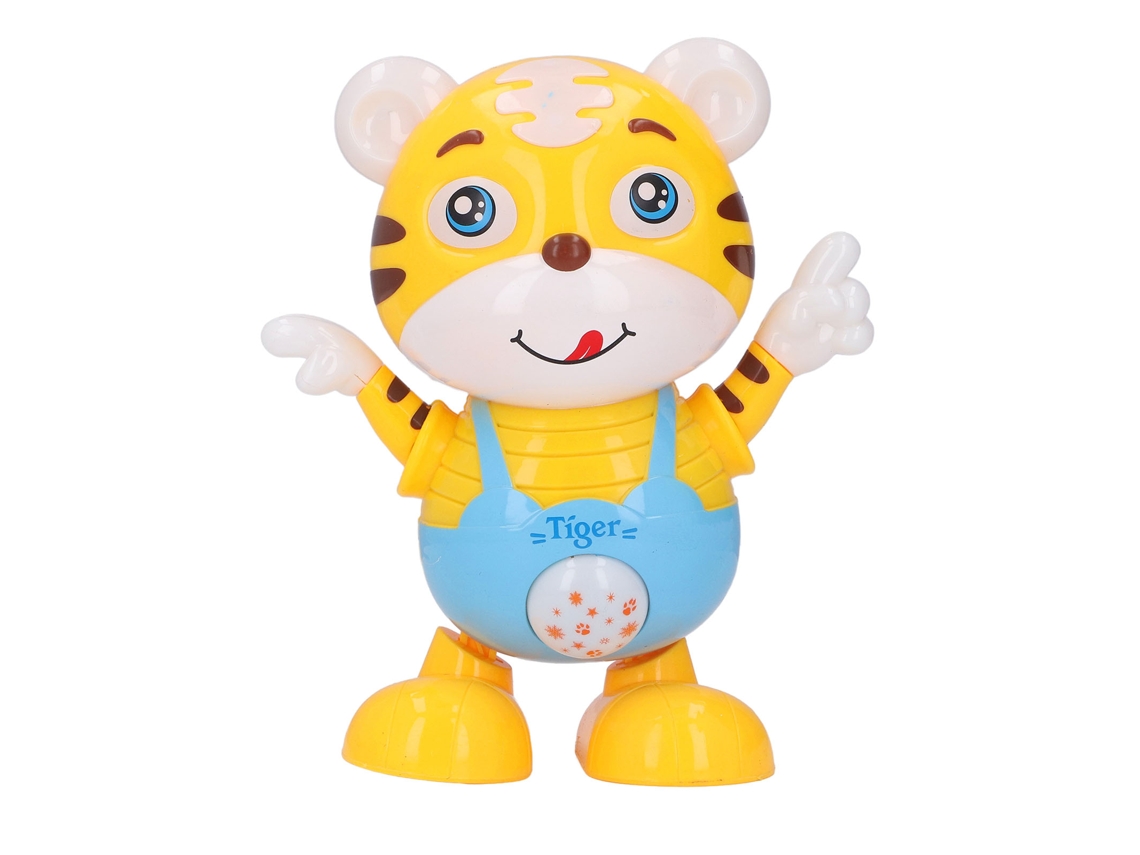 Ats brinquedo Robô Dançarino Cute Cartoon Tiger com Luz e Música Ecológico Seguro Durável para Crianças com Mais de 3 Anos