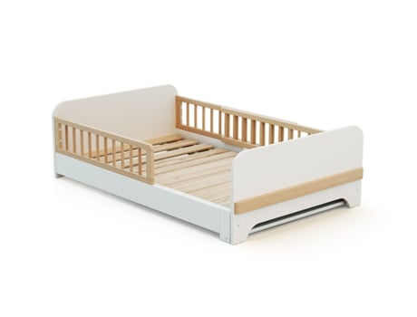 Cama Infantil Conversível De Madeira 80x140/165/190 Carrossel Jurababy