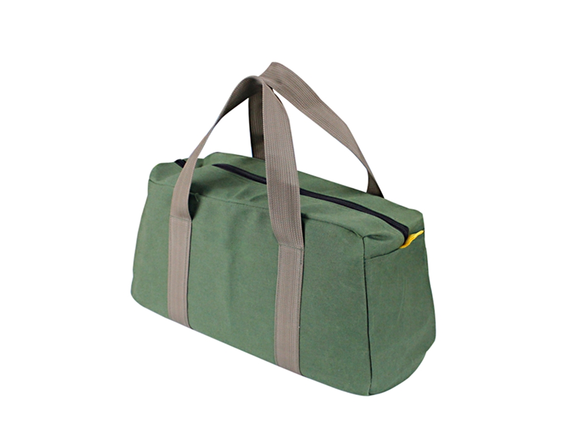 Bolsa para ferramentas Penggong com 20 dobras, em lona grossa resistente ao desgaste, multifuncional, portátil e de grande capacidade, na cor verde militar.