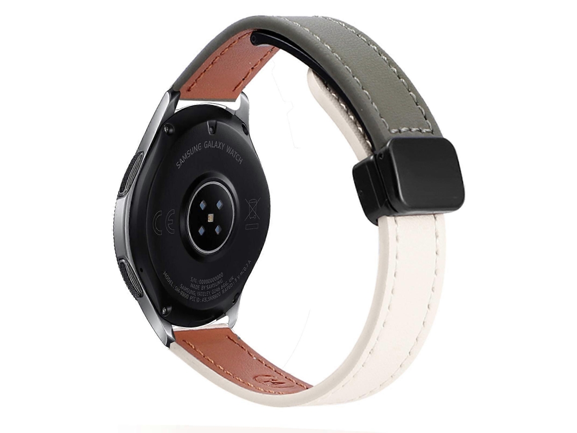 Pulseira De Relógio Em Couro De Microfibra Com Fecho Magnético Fino De 22 Mm