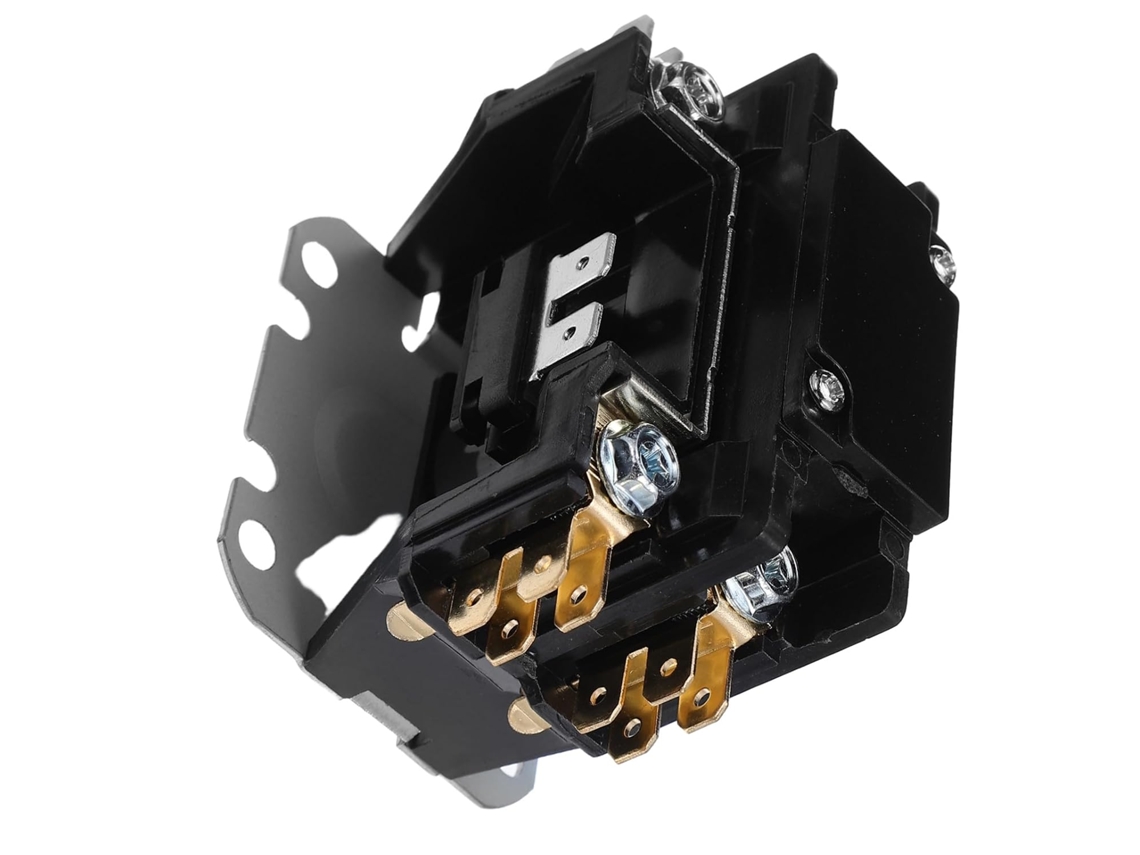 Contator Hvac Para Refrigeração, 1 Polo, 30 A, 24 V, Preto