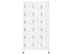 Cacifo com 18 compartimentos metálicos 90x40x180 cm - EXCLUSIVO DA MAISON