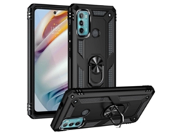 Capa Protetora De Tpu À Prova De Choque Pc Com Suporte Giratório De 360 Graus Para Motorola Moto G60 / G40 Fusion