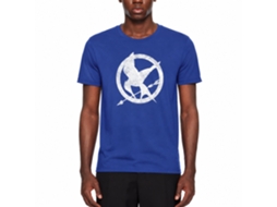 Rockinstone Hunger Games Movie Mockingjay Solid Royal Adult T-shirt Size:s