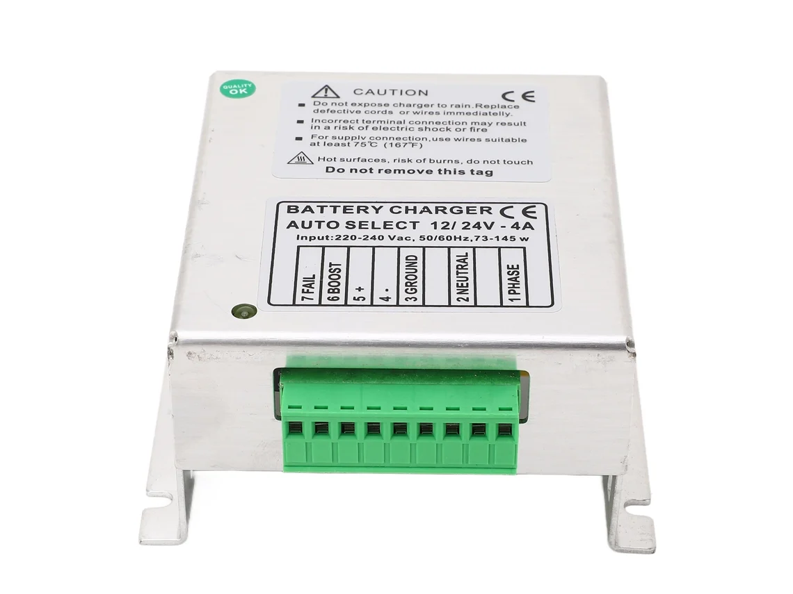 Laxiscreed Carregador De Bateria Automático Com Detecção De Tensão Para 12v E 24v Dc