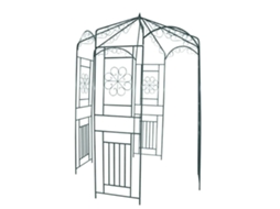 Vidaxl Arco De Jardim 250 Cm Verde Escuro