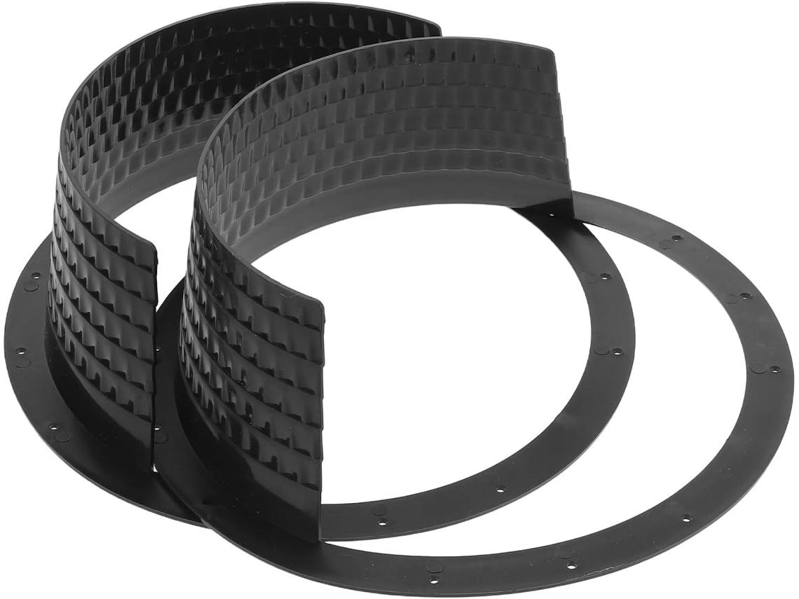 Conjunto De 2 Capas Impermeáveis Para Alto-falantes De Carro De 8 Polegadas, Feitas De Plástico Resistente.