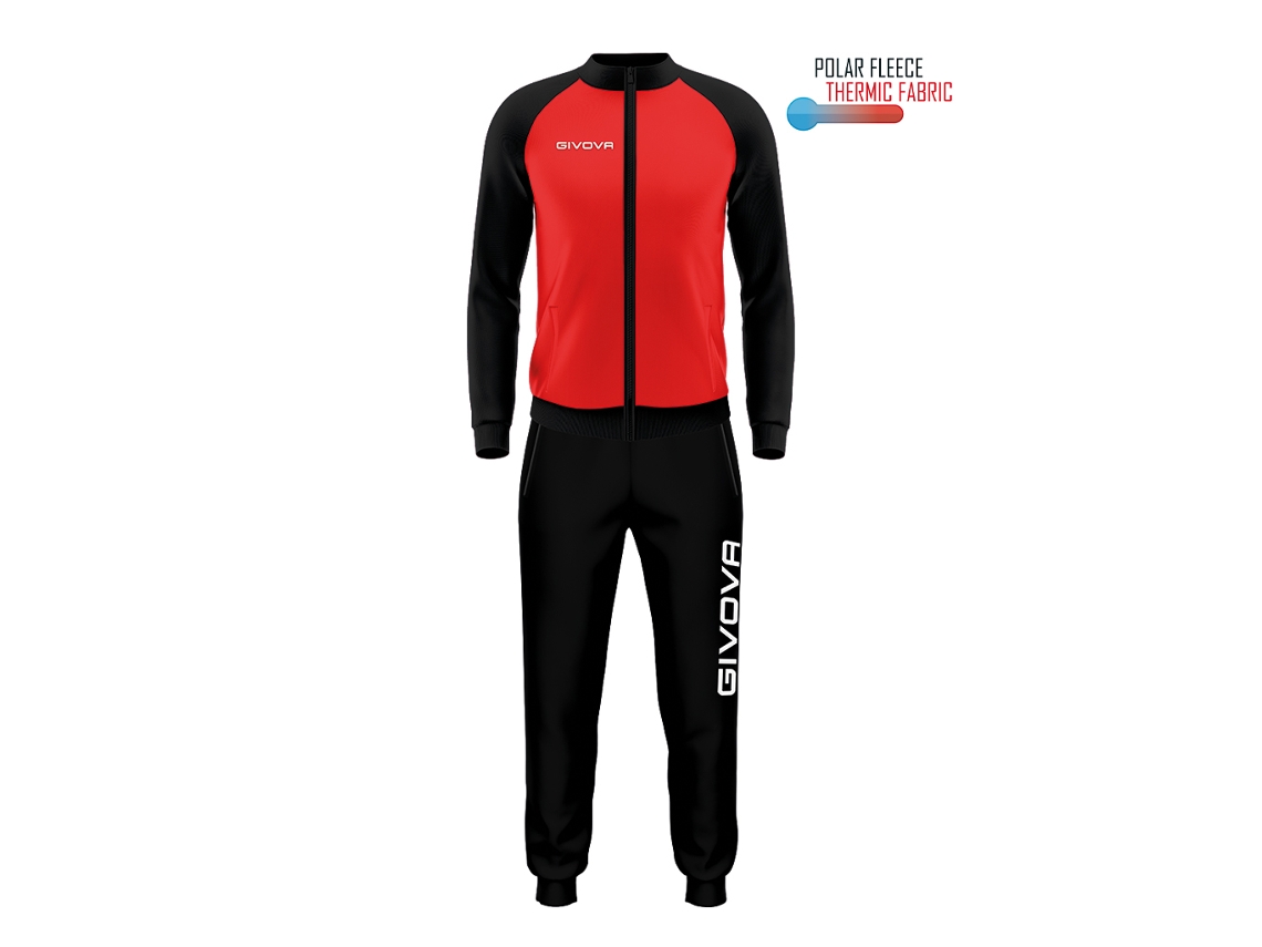Givova Tuta Cuba Polarfleece Conjunto 4XL para homens