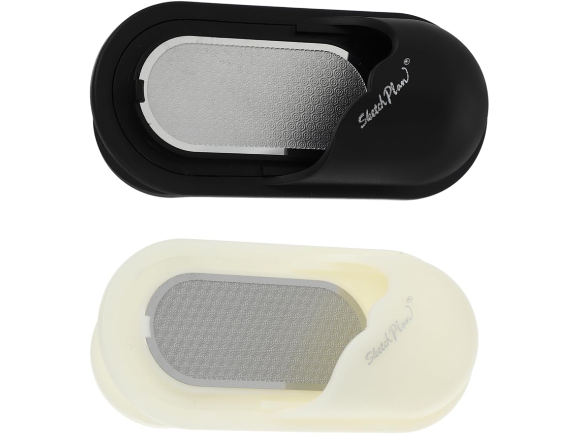 Porta-lápis manual (2 unidades) em plástico, ideal para