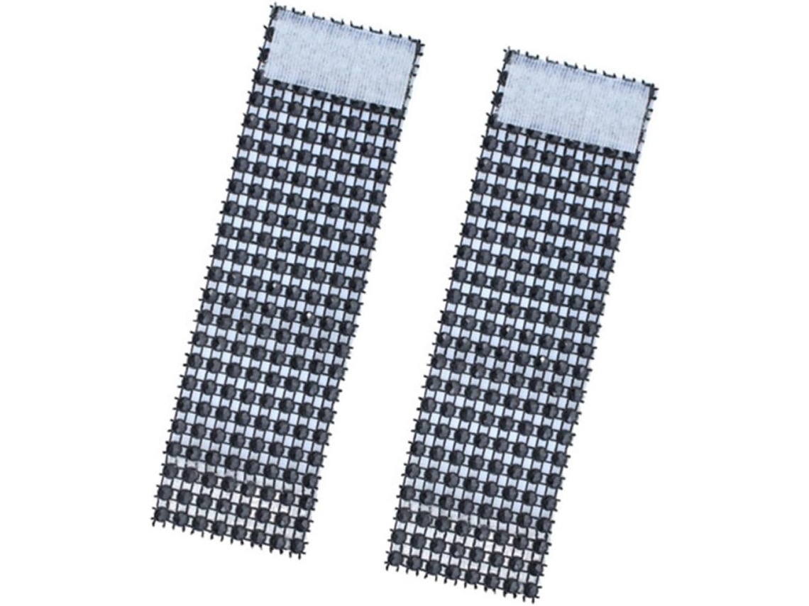 Conjunto De 60 Porta-toalhas De Plástico Preto Com 8 Fileiras E Strass.