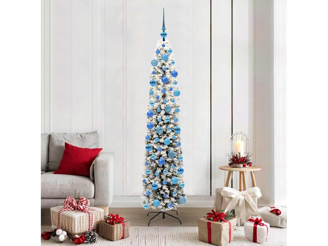 Vidaxl Árvore De Natal Artificial Verde 180 Cm Pvc E Aço E Plástico