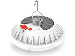 Lanterna De Acampamento Solar Led Com 5 Modos, Recarregável Via Usb, Com Saída De Bateria Externa Olysi Shop