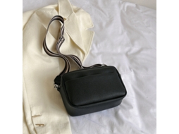 Bolsa De Ombro Com Zíper Quadrado Simples, Bolsa Transversal Versátil, Alça De Ombro Larga, Bolsa De Trabalho Feminina, Branca SUNNY SPACES