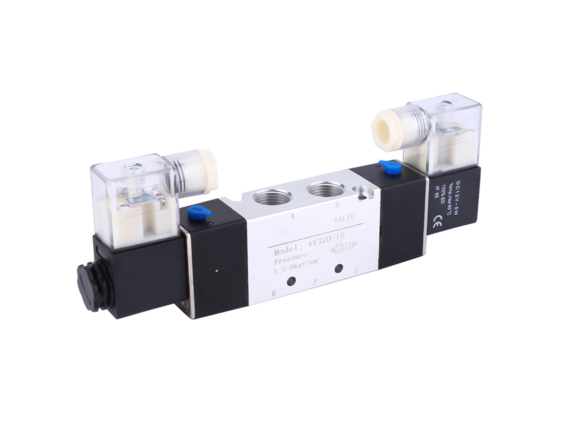Laxiscreed Válvula De Ar Eletromagnética 2 Posições 5 Vias Dc12v Para Automação