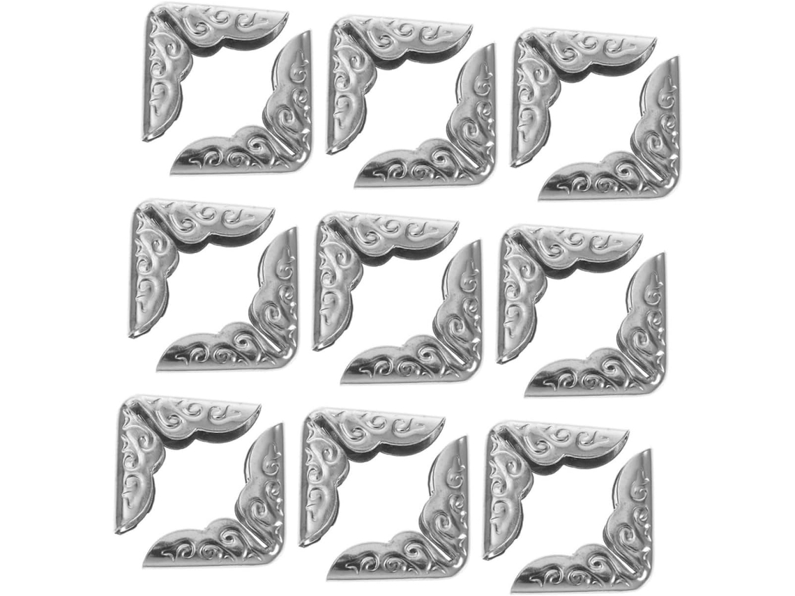 Valiclud 40 Protège - Protection D'angle 14 Mm Em Metal Nickelé - Lote De 40 Peças Decorativas Para