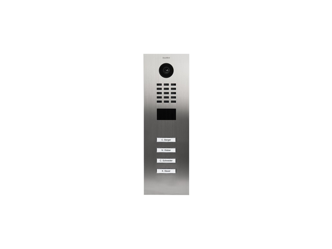 Videoporteiro Ip com Leitor de Cartões Rfid - D2104V V2 Aço Inoxidável DOORBIRD