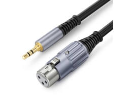 Cabo De Extensão Xlr Para Microfone, Conector Macho/fêmea Xlr Para Porta De 3,5 Mm, Para Console De Áudio, Amplificador E Alto, Falante