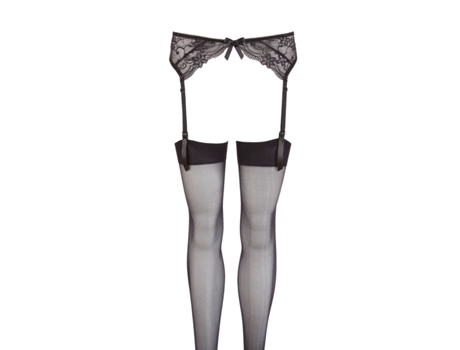Cinto de Ligas de Renda COTTELLI COLLECTION (M/L - Preto)