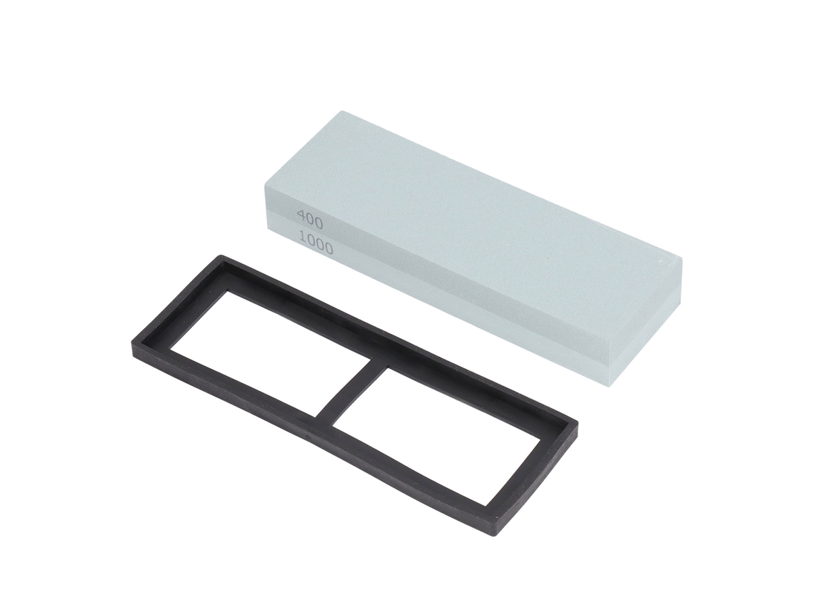 Kit de pedra de afiar facas Whstone com base de borracha para cozinha.