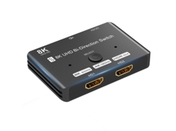 Hdmi 2.1 Bi-Directional Switch 8K 60Hz 4K 120Hz Switcher Adapter 2 em 1 Out Converter Splitte para Pc Tv Ps4 Xbox Ps5 Projetores