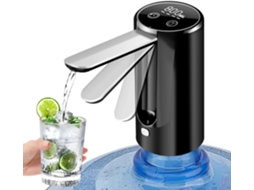 Bomba de água dobrável universal Slowmoose, bomba de água potável elétrica automática portátil, preta.