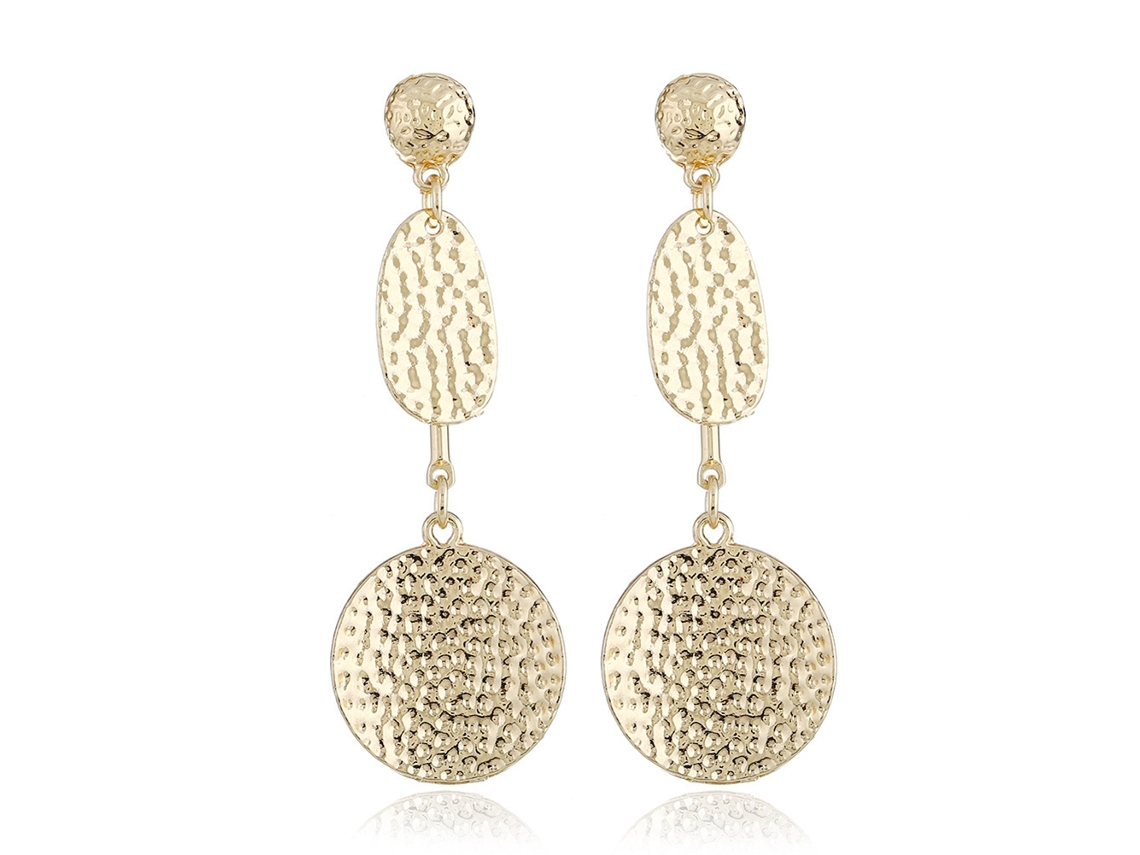 Brincos Longos De Metal Acessório Fashion Decoração Feminina