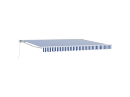 Conjunto 1 Toldo Retrátil Vidaxl Branco Alumínio (5 X 3 M)