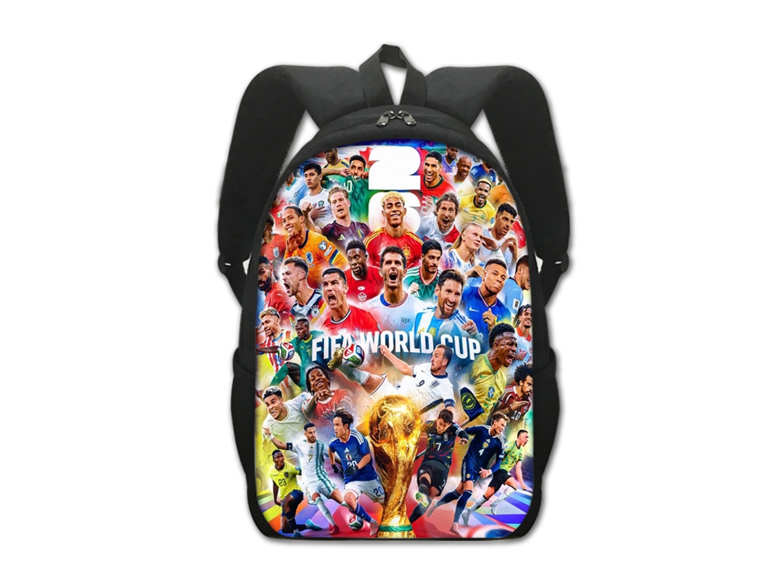 Mochila Estudantil Temática Da Copa Do Mundo De 2026, Mochila Grande De 16 Polegadas (40,6 Cm)