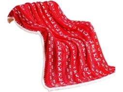 Colcha de Flanela Aconchegante Syjym com Estampa Flocos Neve e Renas, Ideal para Quarto, Sala de Estar
