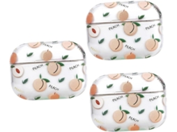 Estojo para Fone de Ouvido Sem Fio de 3 Peças, Estojo À Prova de Choque com Estampa. SFUSHOS