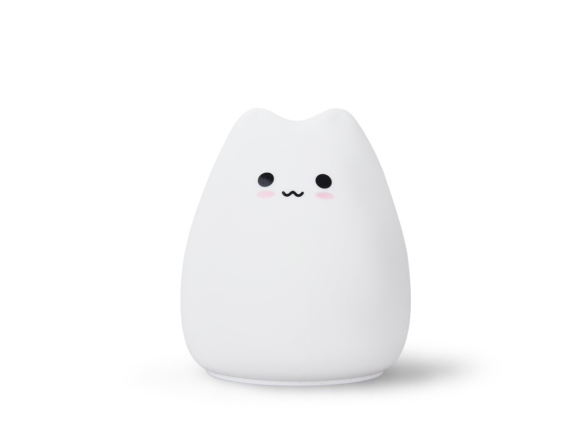 Luz Noturna Silicone Gatinho Bateria P Quarto Infantil ZYBLSSBB