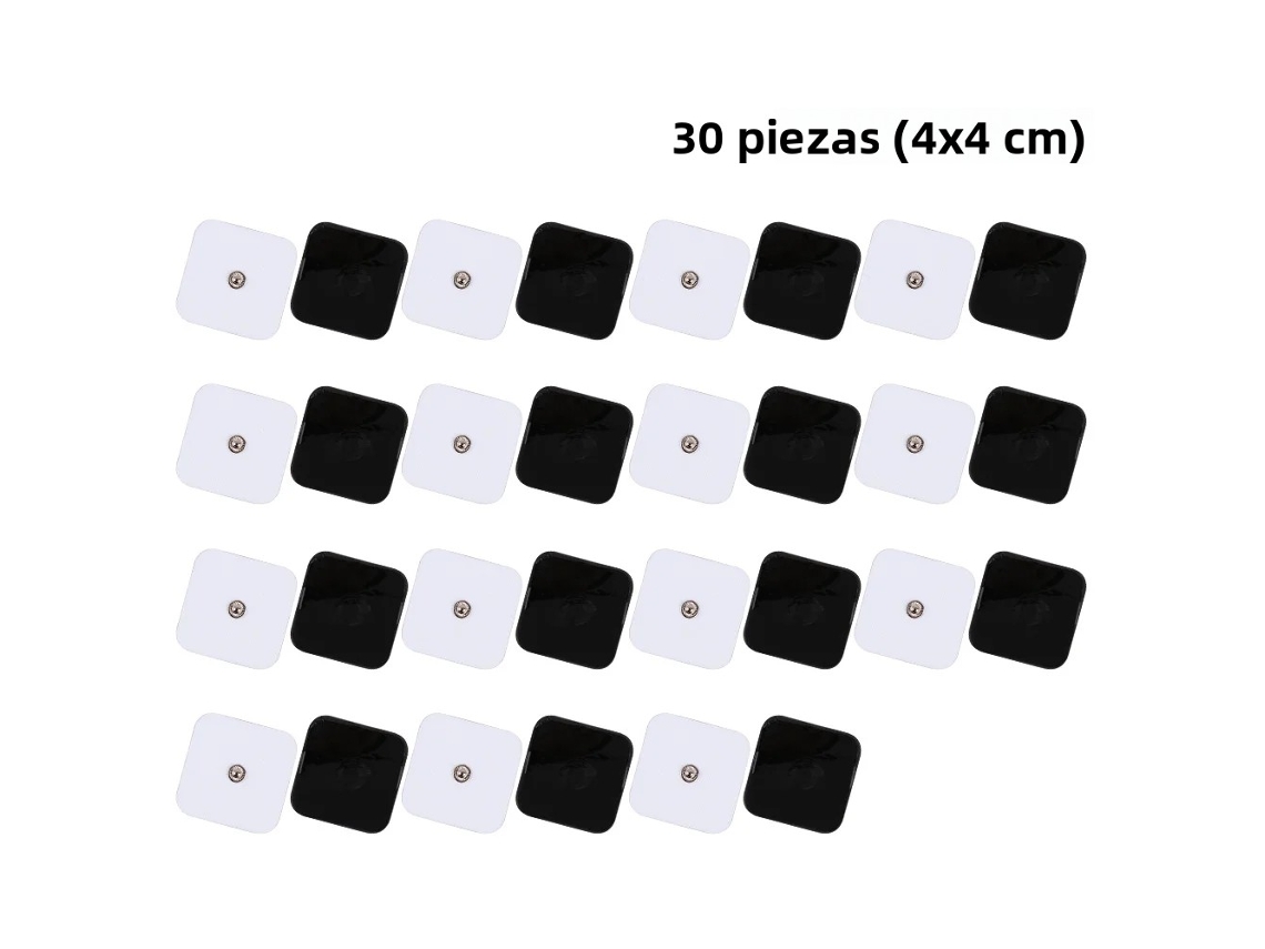 Adesivos de Estimulação Muscular Ems para Massagem. MDUG (30 Unidades, 4x4cm)