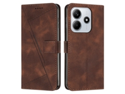 Capa De Celular Dream Triangle Em Couro Com Cordão Longo Para Redmi Note 14 5g Global