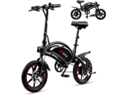 Bicicleta Elétrica Dobrável Dyu D3f De 14 Polegadas, 250 W, 36 V E 10 Ah, Bateria